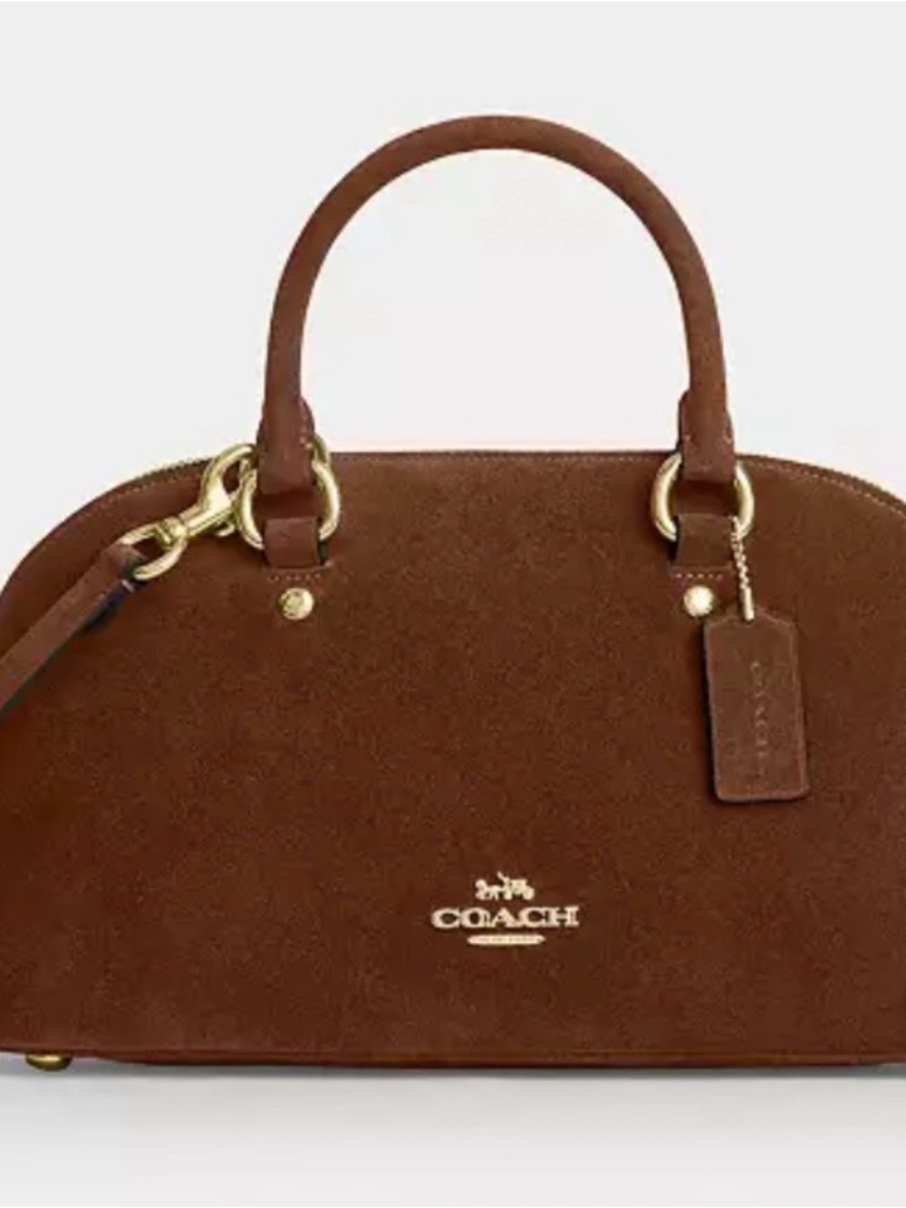Coach Lara Satchel in SUEDE